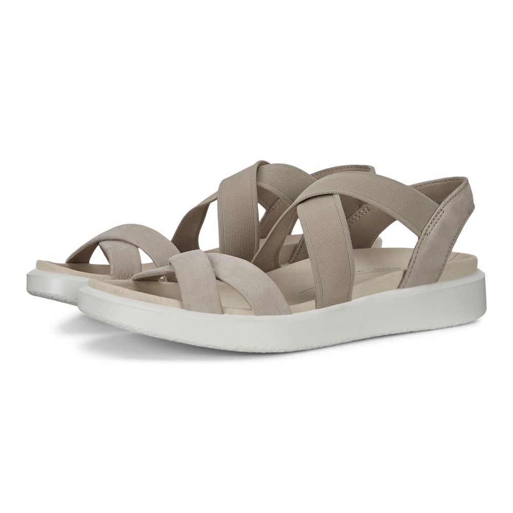 Sandalias Mujer - ECCO Flowt Flat Strappy - Grises - FGO214793